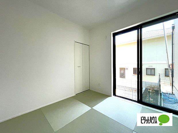 明るい和室です