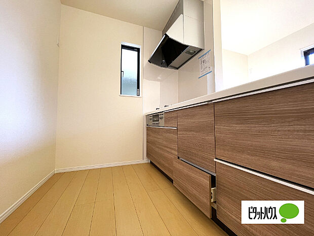 人気の対面式システムキッチンです