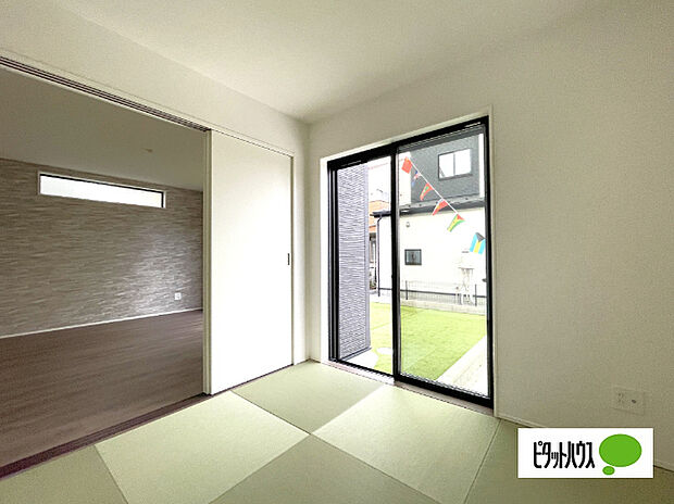 明るい和室です