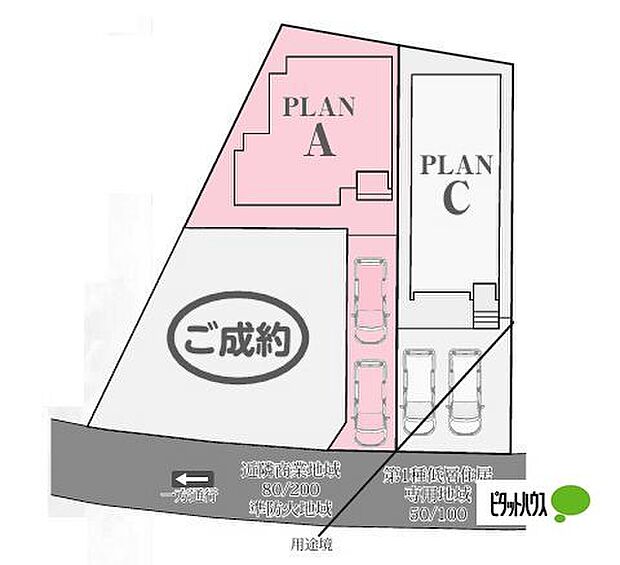 区画図です