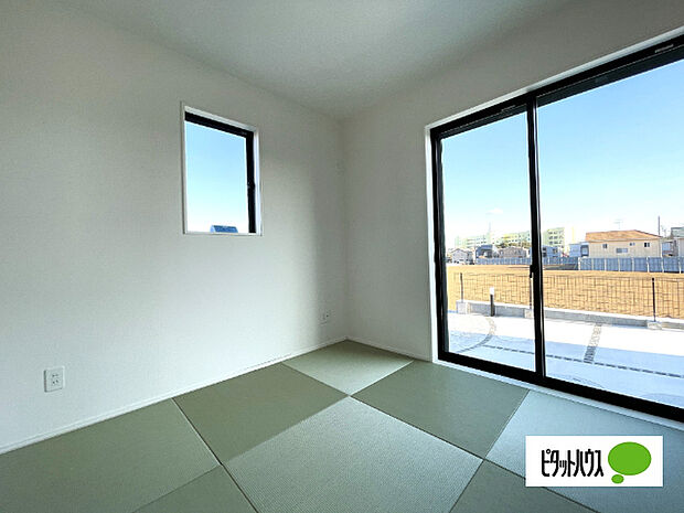 明るい和室です