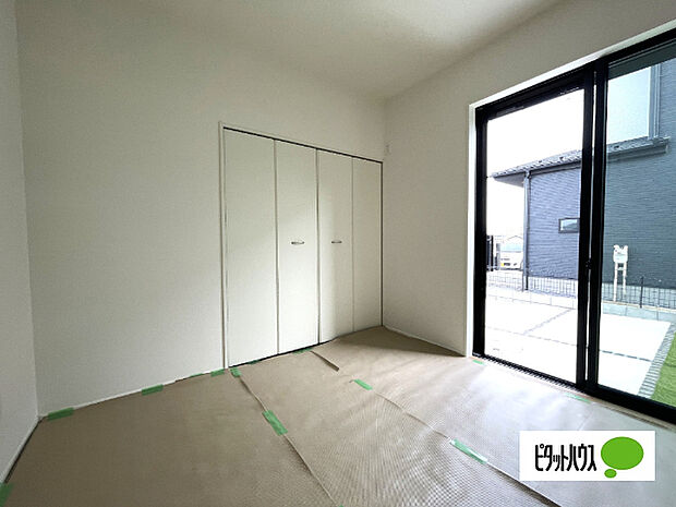 明るい和室です