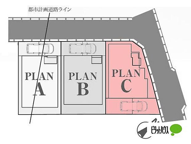 区画図です