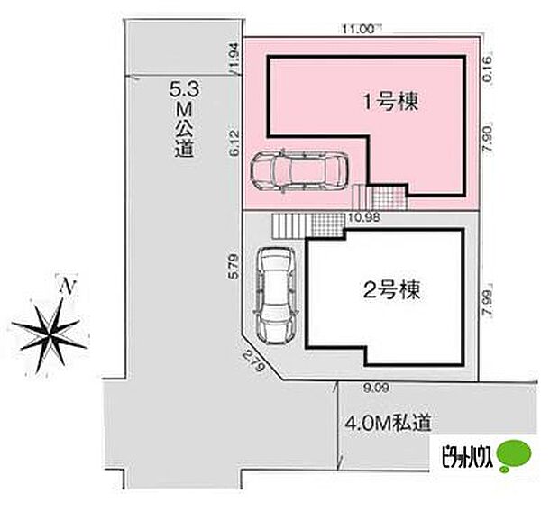 区画図です