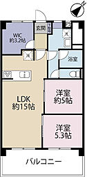 グリーンハイツ行徳 2LDKの間取図画像