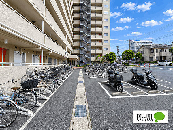 駐輪場です