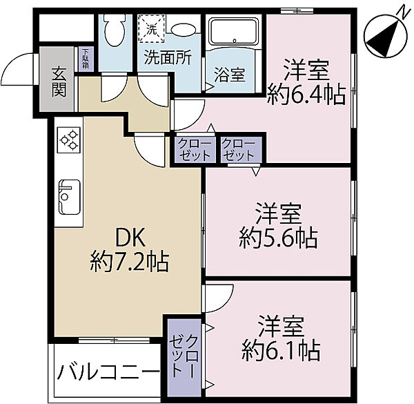 間取りを拡大表示