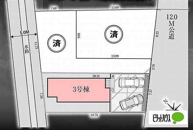 区画図です