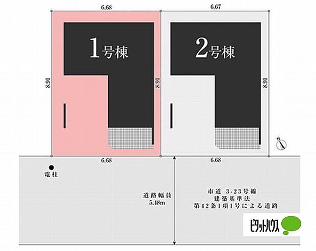 区画図です