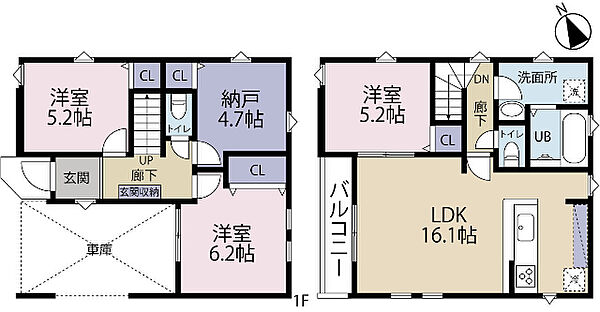 間取りを拡大表示