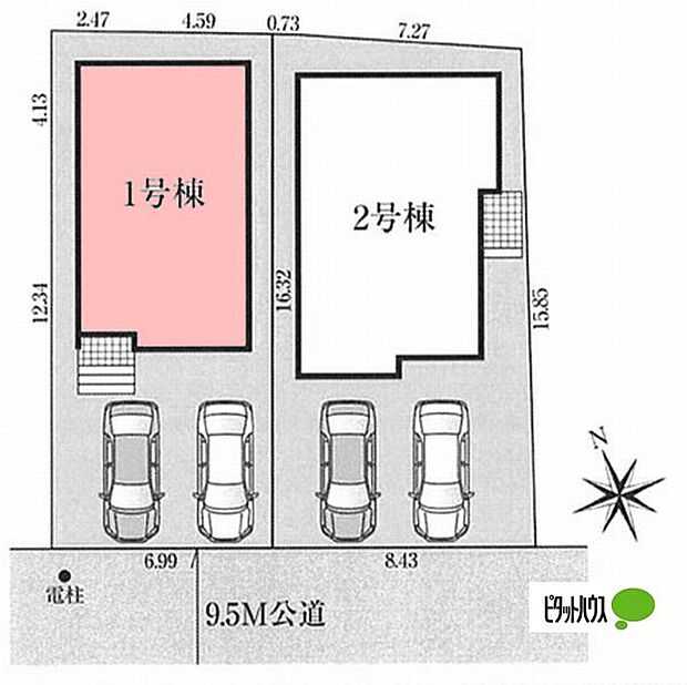区画図です