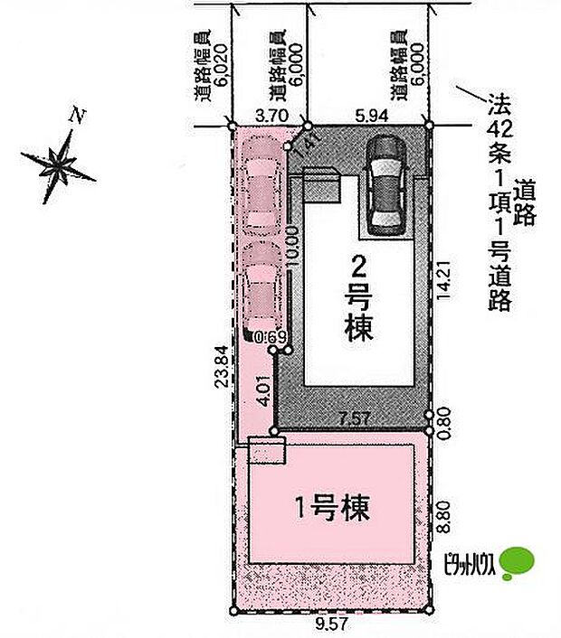 区画図です