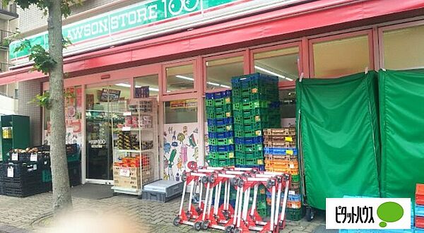 コンビニ「ローソンストア100松江七丁目店まで202m」