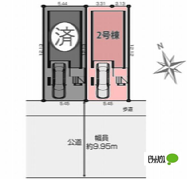 区画図です