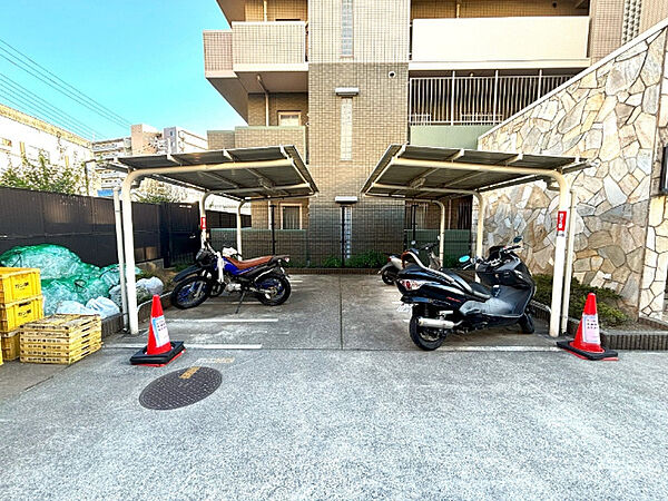 駐輪場です