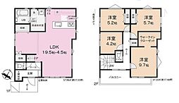 全1棟現場 24帖の広々リビング