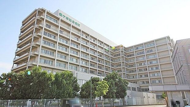 病院「鎌ケ谷総合病院まで1535m」
