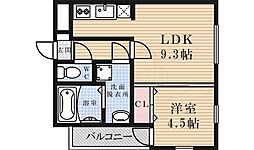 MoveSannowest 1LDKの間取図画像