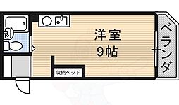 クリーンあらたま 3階ワンルームの間取り