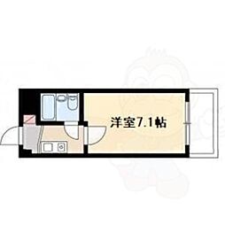 ドール堀田1 6階1Kの間取り