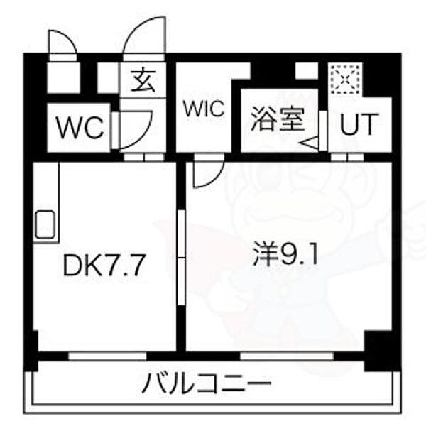 愛知県名古屋市中区錦２丁目(賃貸マンション1DK・2階・41.04㎡)の写真 その2