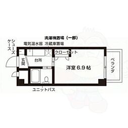 S・V丸の内 8階1Kの間取り