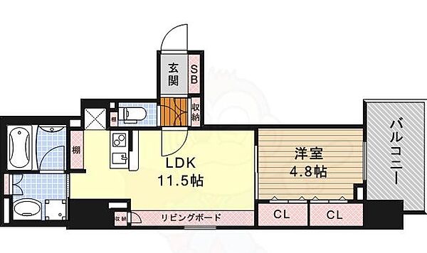 愛知県名古屋市中区栄２丁目(賃貸マンション1LDK・4階・45.18㎡)の写真 その2