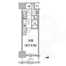 エスリード上前津テルツェ 11階1Kの間取り