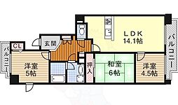 グランドメゾン六番町 3LDKの間取図画像