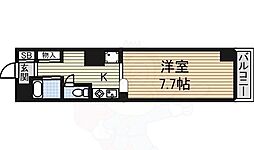 ドール新栄 6階1Kの間取り