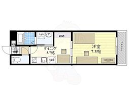 リバパレス鶴舞 8階1DKの間取り