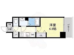 プレサンス上前津グレース 1Kの間取図画像