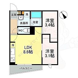 Ｐrecious桜本町 2階