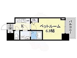 S-RESIDENCE鶴舞 14階1Kの間取り