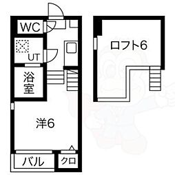 メゾン・プラージュ 1階1Kの間取り