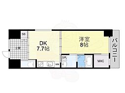 セントフィオーレ 10階1DKの間取り