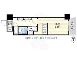 ディアレイシャス鶴舞公園 ワンルームの間取図画像