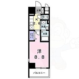 Bright Gate 名古屋 11階1Kの間取り