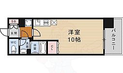 KDXレジデンス神宮前 7階ワンルームの間取り