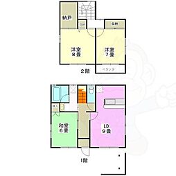 津金タウンハウス 1階/-