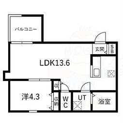 道徳テラス 2階/-