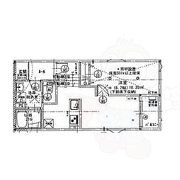 リベール元中野II 1LDKの間取図画像