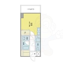ベレーサ築地口ステーションタワー ワンルームの間取図画像