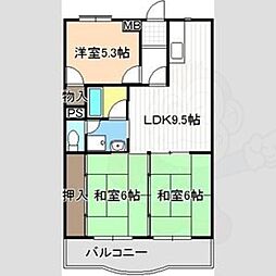 第2グランドハイツ服部 3階