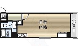 アルドゥ6 ワンルームの間取図画像