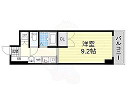 HF久屋大通レジデンス 1Kの間取図画像