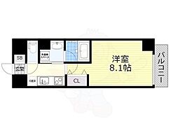 レジデンシアマルノウチノース 1Kの間取図画像