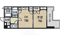 久屋グリーンビル 1LDKの間取図画像