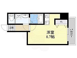 RESIDENCIA大須 ワンルームの間取図画像