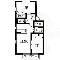ファミール前田　B棟 2階/-